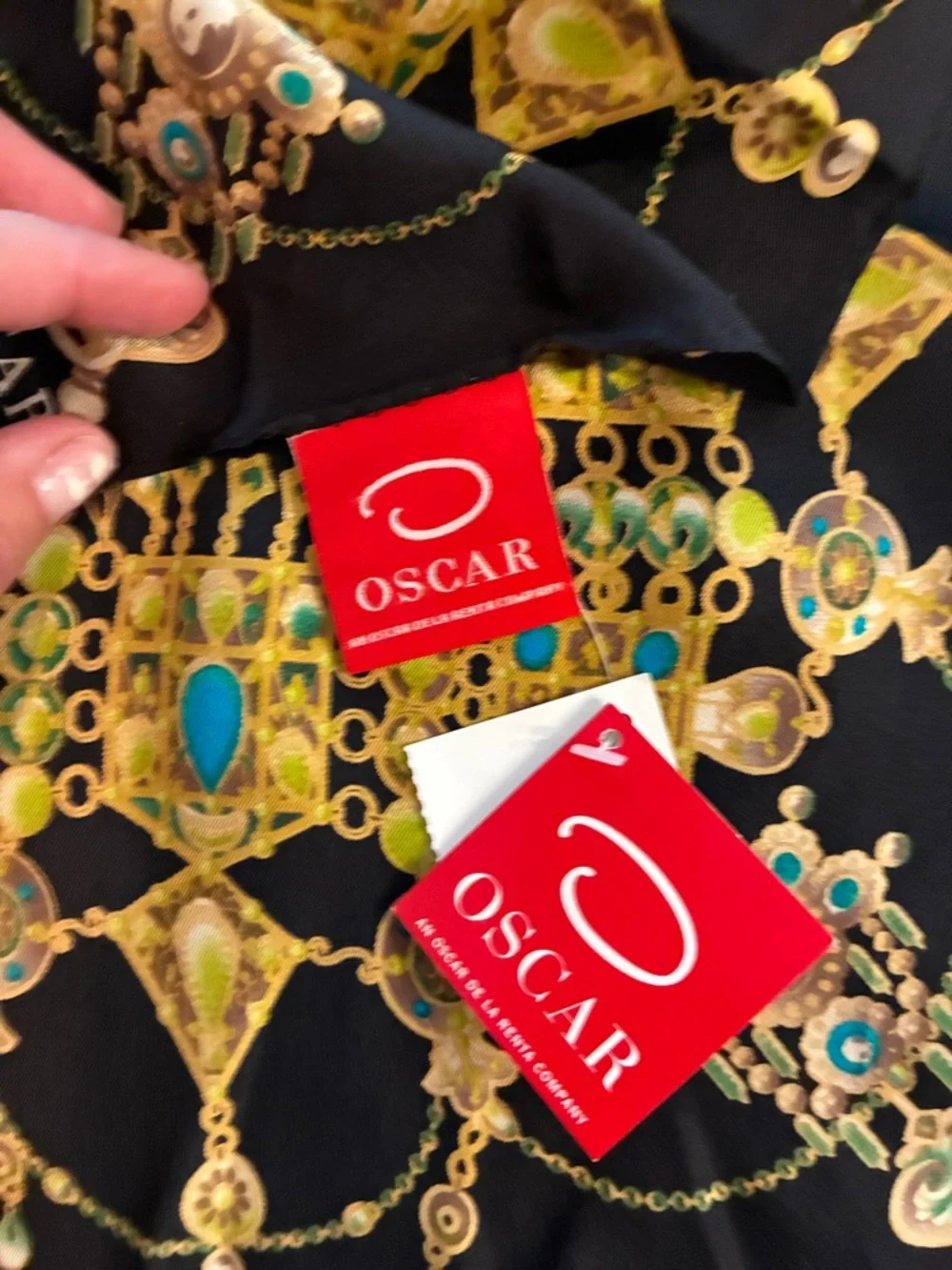 Oscar de la Renta vintage scarf